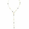 "Soffio" Gold, Diamonds And Black Onyx Y Necklace -Nanis Sales 1038