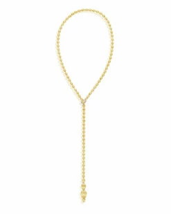 "Ivy" Hand- Engraved Gold Boules And Diamonds Convertible Statement Necklace (MEDIUM) -Nanis Sales 1075