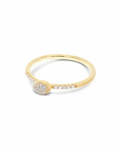 "Élite" Diamonds And Hand-enraved Gold Elegant Engagement Ring -Nanis Sales 1144