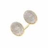 "Bubble" Statement Ring With Two Gold And Diamonds Boules (LARGE)