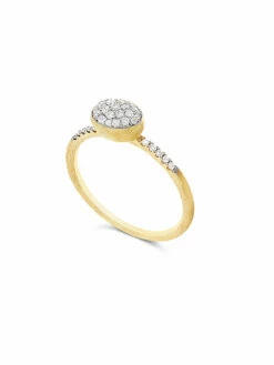 "Élite" Diamonds And Gold Romantic Engagement Ring