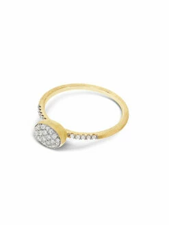 "Élite" Diamonds And Gold Romantic Engagement Ring -Nanis Sales 1196