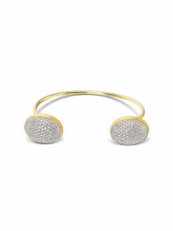 "Bubble" Gold And Diamonds Bangle (LARGE) 9 "Bubble" Gold And Diamonds Bangle (LARGE) -Nanis Sales 1218