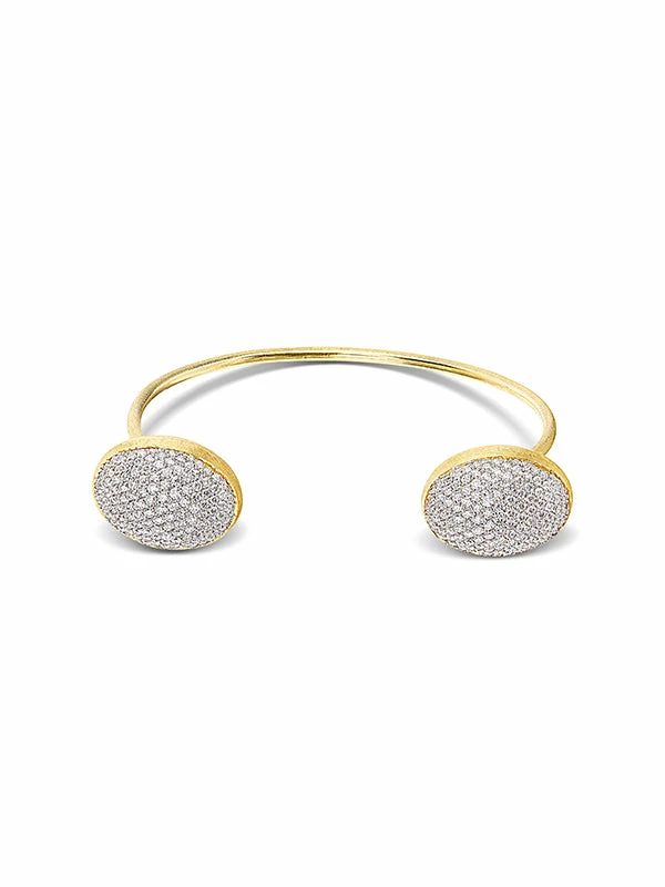 "Bubble" Gold And Diamonds Bangle (LARGE) 6 "Bubble" Gold And Diamonds Bangle (LARGE) - Image 4