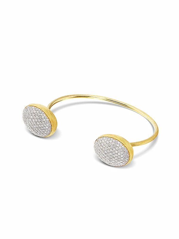 "Bubble" Gold And Diamonds Bangle (LARGE) 3 "Bubble" Gold And Diamonds Bangle (LARGE)