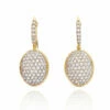 "Ciliegine" Gold And Diamonds Ball Drop Earrings (medium)