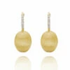 "Ciliegine" Gold Ball Drop Earrings With Diamonds Details (MEDIUM) 1 "Ciliegine" Gold Ball Drop Earrings With Diamonds Details (MEDIUM) -Nanis Sales 1261