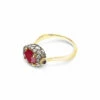 "Reverse" Gold, Diamonds, Rubies And Rock Crystal Double-face Ring (SMALL) -Nanis Sales 1266