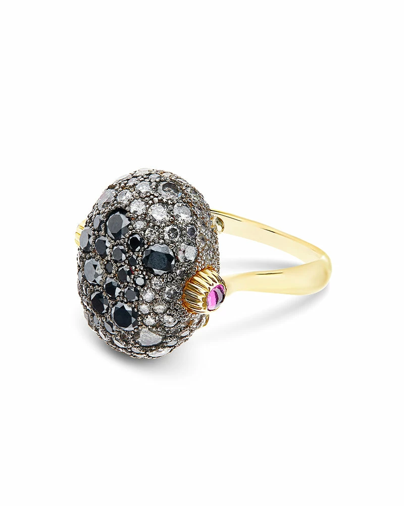"Reverse" Gold, Diamonds, Rubies And Rock Crystal Double-face Ring (LARGE) 8 "Reverse" Gold, Diamonds, Rubies And Rock Crystal Double-face Ring (LARGE) - Image 6