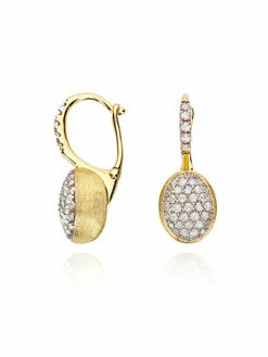 "Ciliegine" Gold And Diamonds Ball Drop Earrings (SMALL) -Nanis Sales 1305