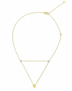 "Luce" 3 In 1 Gold And Diamonds Convertible Necklace (SMALL)