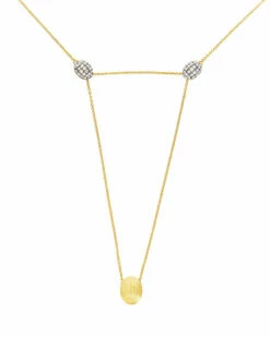 "Luce" 3 In 1 Gold And Diamonds Convertible Necklace (LARGE) -Nanis Sales 1324