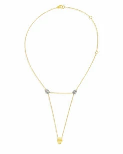 "Luce" 3 In 1 Gold And Diamonds Convertible Necklace (LARGE) -Nanis Sales 1326