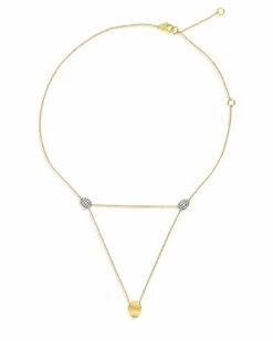 "Luce" 3 In 1 Gold And Diamonds Convertible Necklace (LARGE)