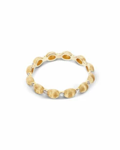 "Élite" Diamonds Accents And Tiny Hand-Engraved Gold Boules Ring 7 "Élite" Diamonds Accents And Tiny Hand-Engraved Gold Boules Ring -Nanis Sales 1371