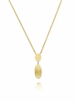 "Élite" Gold Pendant With A Diamonds Accent