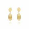 "Élite" Gold And Diamonds Handmade Small Earrings 1 "Élite" Gold And Diamonds Handmade Small Earrings -Nanis Sales 1383