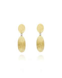 "Élite" Gold And Diamonds Handmade Small Earrings