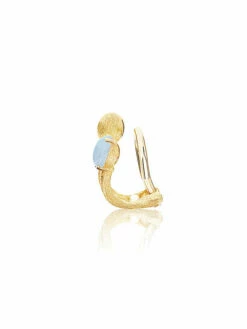 "Trilly" Gold And Aquamarine Earcuff -Nanis Sales 1491