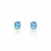 "Azure" Gold And London Blue Topaz Stud Earrings