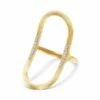 Libera Gold And Diamonds Opened Design Ring