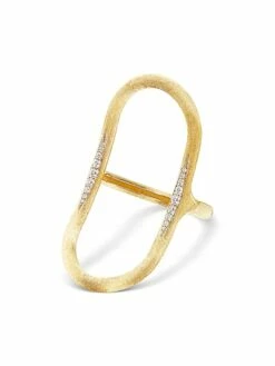 Libera Gold And Diamonds Opened Design Ring