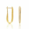 Libera Medium Gold Square Hoop Earrings With Diamonds -Nanis Sales 1602