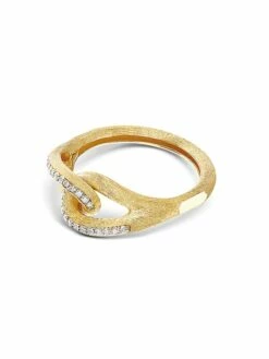 "Libera" Gold And Diamonds Embrace Ring -Nanis Sales 1622