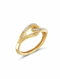 "Libera" Gold And Diamonds Embrace Ring -Nanis Sales 1623