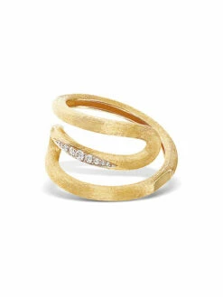 "Libera" Gold And Diamonds Spiral Ring -Nanis Sales 1626
