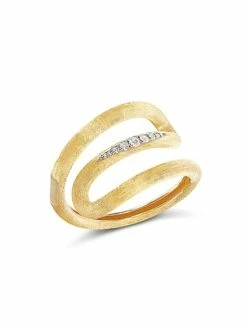 "Libera" Gold And Diamonds Spiral Ring -Nanis Sales 1627