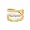 "Libera" Gold And Diamonds Spiral Ring -Nanis Sales 1628