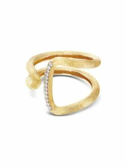 "Libera" Gold And Diamonds Contemporary Design Ring -Nanis Sales 1634