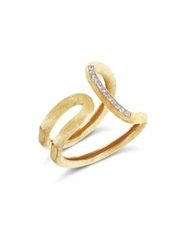 "Libera" Gold And Diamonds Contemporary Design Ring -Nanis Sales 1635