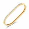 Libera Gold And Diamonds Two Fingers Ring