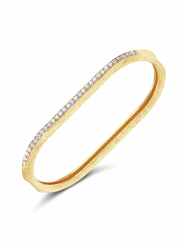 Libera Gold And Diamonds Two Fingers Ring 3 Libera Gold And Diamonds Two Fingers Ring