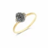 "Mystery Black" Gold And Black Diamonds Ring -Nanis Sales 188