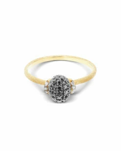 "Mystery Black" Gold And Black Diamonds Ring -Nanis Sales 189