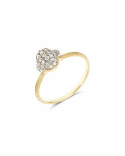 "Élite" Diamonds Pavé And Gold Engagement Ring