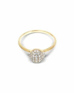 "Élite" Diamonds Pavé And Gold Engagement Ring -Nanis Sales 201