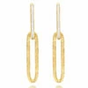 "Libera Soul" Gold And Diamonds Drop Earrings