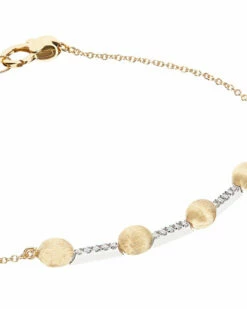 "Élite" Gold And Diamonds Bars Bracelet -Nanis Sales 220