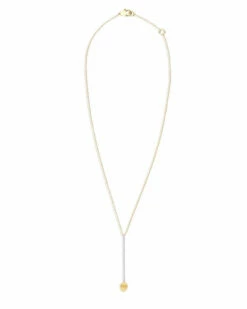 "Élite" Gold And Diamonds Bar Elegant Pendant -Nanis Sales 240