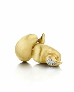 "Cashmere" Gold And Diamonds 3 In 1 Earrings