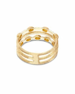 "Élite" Gold And Diamonds Triple-band Ring -Nanis Sales 446