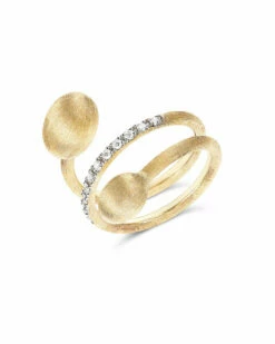 "Élite" Gold And Diamonds Spiral Ring -Nanis Sales 451