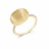 "Élite" Gold Boule And Diamonds Ring