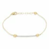 "Élite" Gold And Diamonds Bar Bracelet -Nanis Sales 459