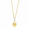 "Élite" Gold And Diamonds Small Necklace