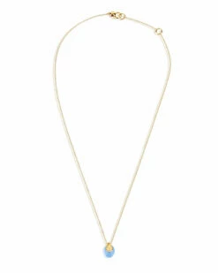 "Azure" Gold, Diamonds And Aquamarine Tiny Pendant 8 "Azure" Gold, Diamonds And Aquamarine Tiny Pendant -Nanis Sales 809